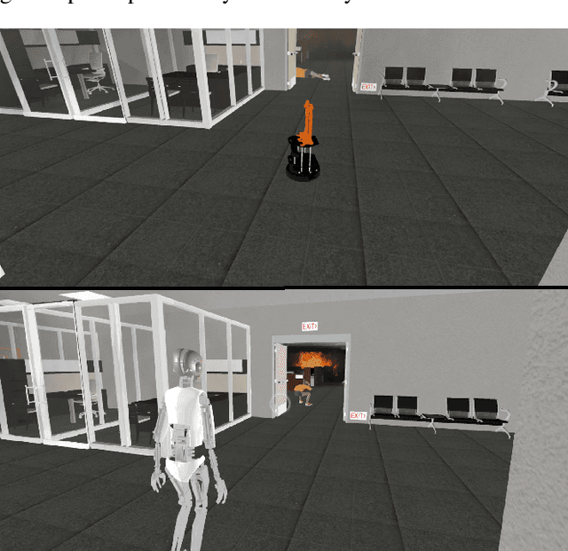 Figure 2 for Using Virtual Reality to Simulate Human-Robot Emergency Evacuation Scenarios