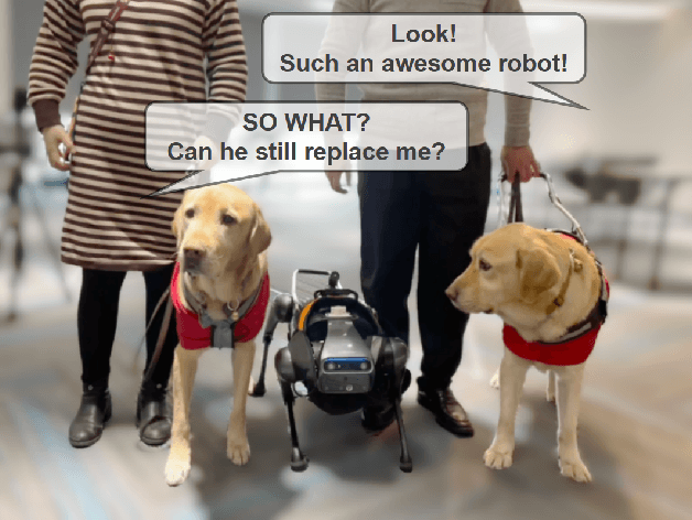 Figure 1 for Can Quadruped Navigation Robots be Used as Guide Dogs?