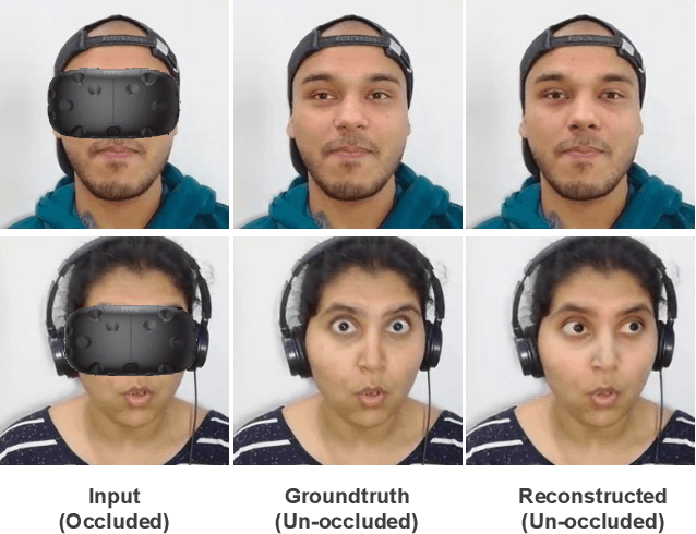 Figure 1 for Facial De-occlusion Network for Virtual Telepresence Systems