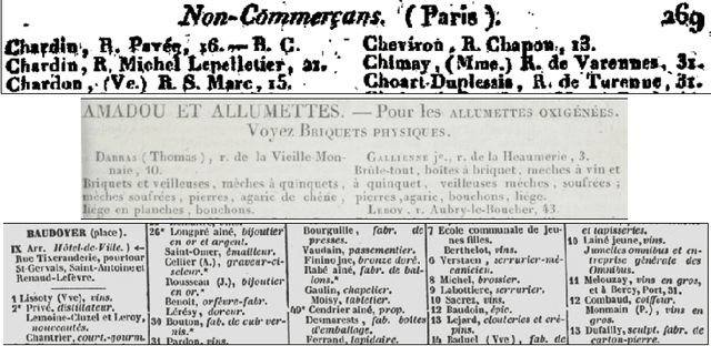 Figure 1 for Entry Separation using a Mixed Visual and Textual Language Model: Application to 19th century French Trade Directories