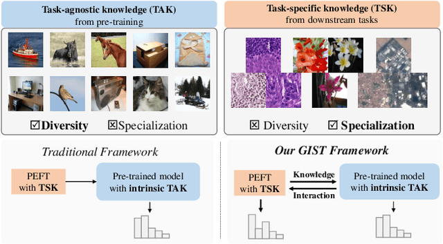 Figure 1 for GIST: Improving Parameter Efficient Fine Tuning via Knowledge Interaction