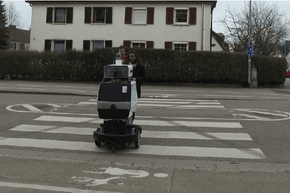 Figure 1 for Why did the Robot Cross the Road? - Learning from Multi-Modal Sensor Data for Autonomous Road Crossing