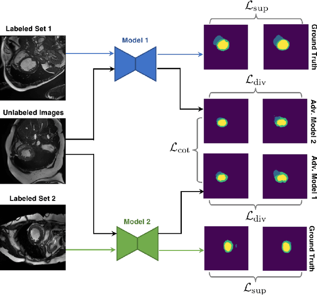 Figure 1 for Deep Co-Training for Semi-Supervised Image Segmentation