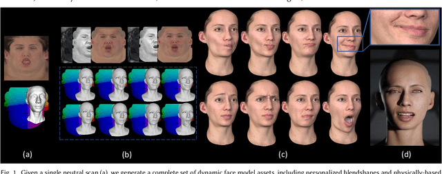 Figure 1 for Dynamic Facial Asset and Rig Generation from a Single Scan
