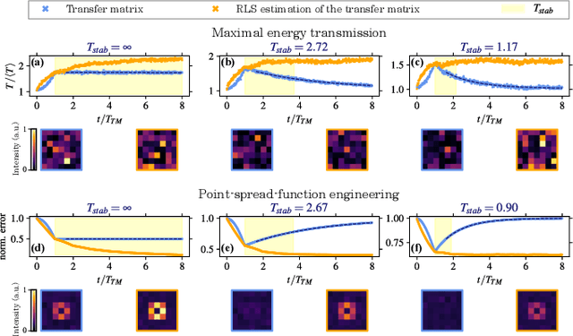 Figure 4 for Online learning of the transfer matrix of dynamic scattering media: wavefront shaping meets multidimensional time series