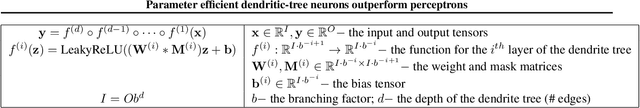 Figure 2 for Parameter efficient dendritic-tree neurons outperform perceptrons