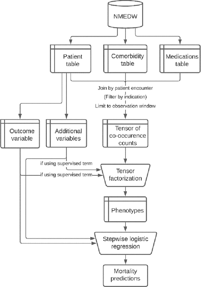 Figure 1 for Constrained tensor factorization for computational phenotyping and mortality prediction in patients with cancer