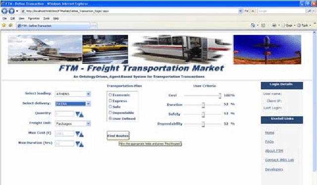 Figure 1 for Performing Hybrid Recommendation in Intermodal Transportation-the FTMarket System's Recommendation Module