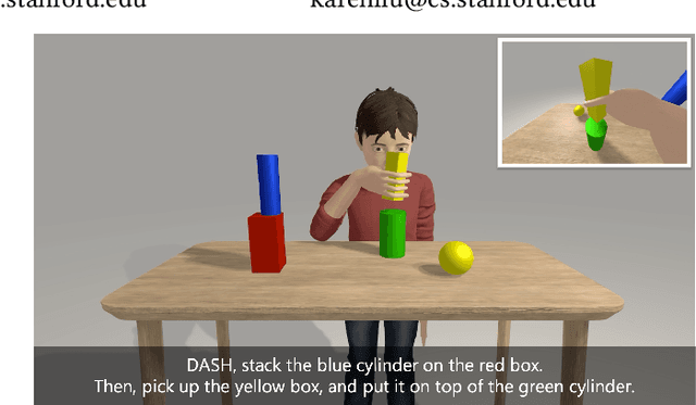 Figure 1 for DASH: Modularized Human Manipulation Simulation with Vision and Language for Embodied AI