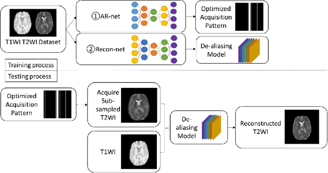 Figure 2 for Deep Simultaneous Optimisation of Sampling and Reconstruction for Multi-contrast MRI