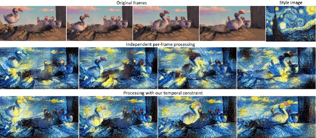 Figure 1 for Artistic style transfer for videos