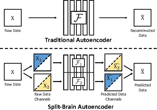 Figure 1 for Split-Brain Autoencoders: Unsupervised Learning by Cross-Channel Prediction