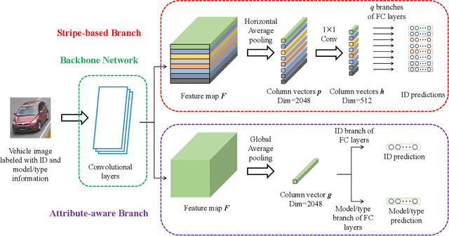 Figure 2 for Stripe-based and Attribute-aware Network: A Two-Branch Deep Model for Vehicle Re-identification