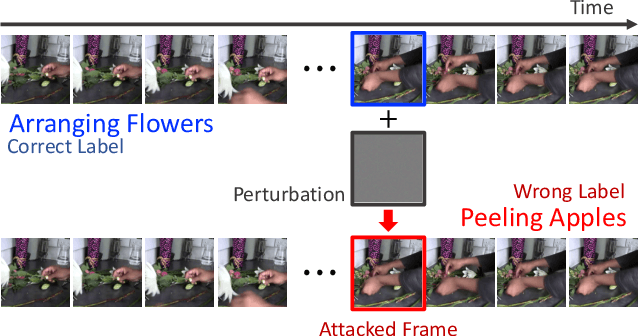 Figure 1 for Just One Moment: Inconspicuous One Frame Attack on Deep Action Recognition