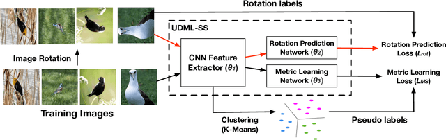 Figure 1 for Unsupervised Deep Metric Learning via Auxiliary Rotation Loss