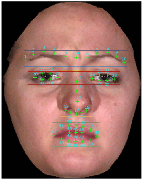 Figure 2 for Accurate Facial Parts Localization and Deep Learning for 3D Facial Expression Recognition