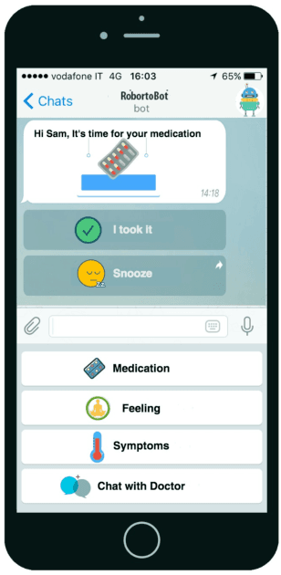 Figure 2 for A Conversational Interface to Improve Medication Adherence: Towards AI Support in Patient's Treatment