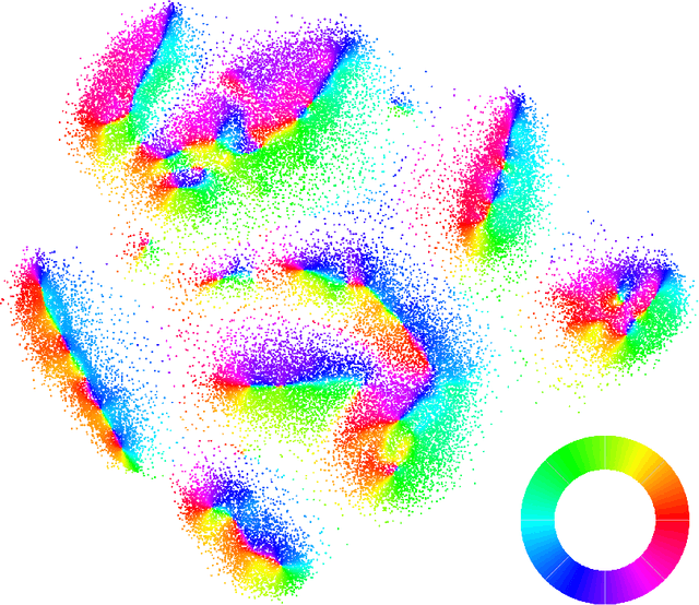 Figure 2 for t-SNE, Forceful Colorings and Mean Field Limits