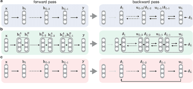 Figure 2 for Biological credit assignment through dynamic inversion of feedforward networks