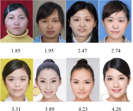 Figure 1 for A new humanlike facial attractiveness predictor with cascaded fine-tuning deep learning model