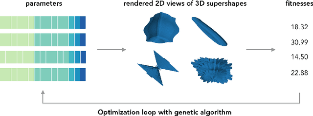 Figure 2 for Evolving Evocative 2D Views of Generated 3D Objects