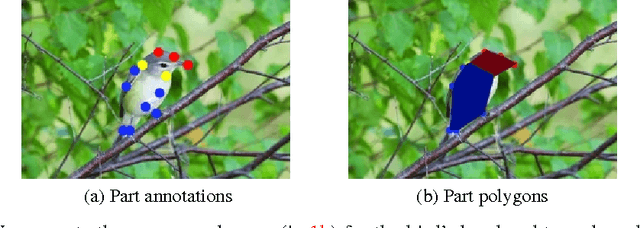Figure 1 for Mask-CNN: Localizing Parts and Selecting Descriptors for Fine-Grained Image Recognition