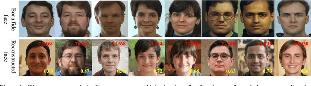Figure 1 for Reconstruct Face from Features Using GAN Generator as a Distribution Constraint