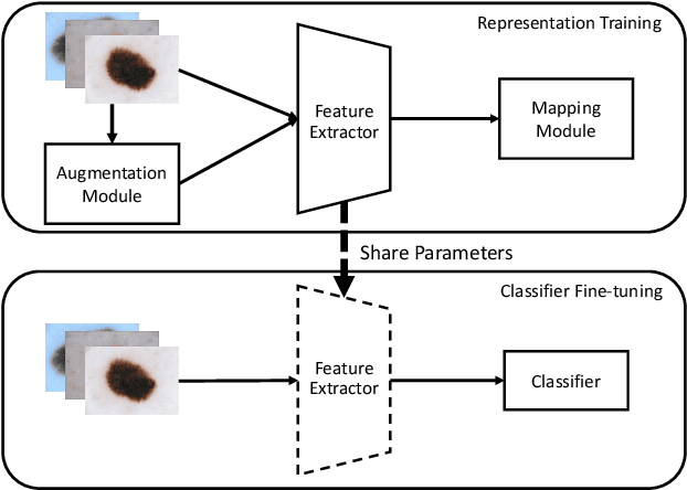 Figure 1 for SuperCon: Supervised Contrastive Learning for Imbalanced Skin Lesion Classification