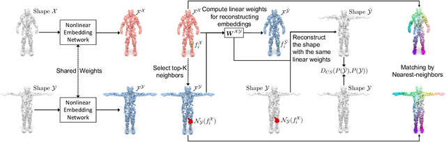 Figure 3 for Learning Canonical Embeddings for Unsupervised Shape Correspondence with Locally Linear Transformations