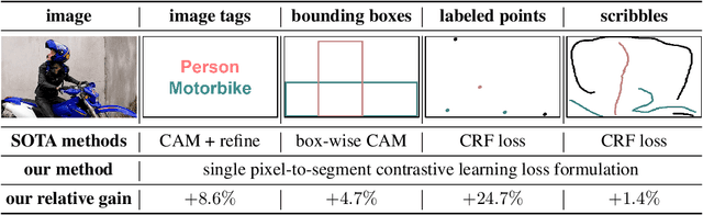Figure 3 for Universal Weakly Supervised Segmentation by Pixel-to-Segment Contrastive Learning