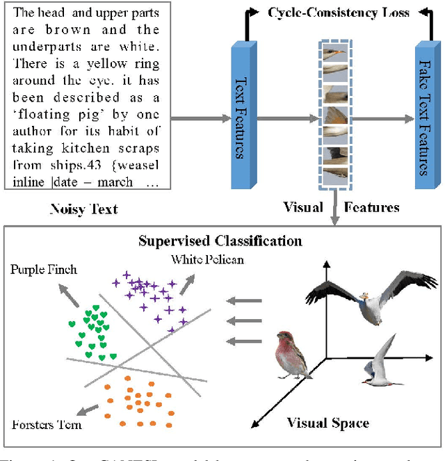 Figure 1 for CANZSL: Cycle-Consistent Adversarial Networks for Zero-Shot Learning from Natural Language