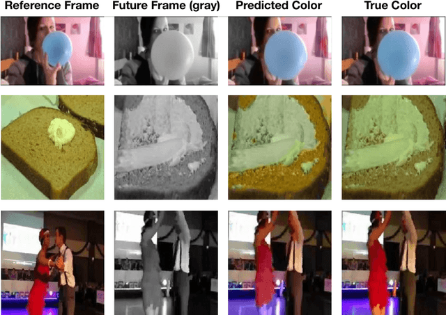 Figure 4 for Tracking Emerges by Colorizing Videos