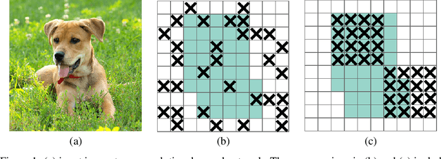 Figure 1 for DropBlock: A regularization method for convolutional networks
