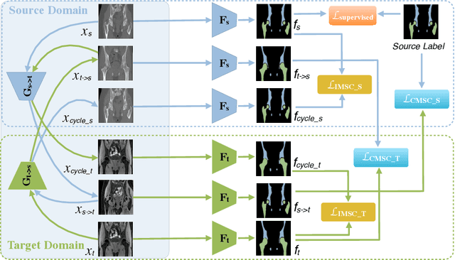 Figure 1 for ICMSC: Intra- and Cross-modality Semantic Consistency for Unsupervised Domain Adaptation on Hip Joint Bone Segmentation