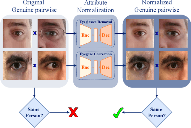 Figure 1 for Unconstrained Periocular Recognition: Using Generative Deep Learning Frameworks for Attribute Normalization