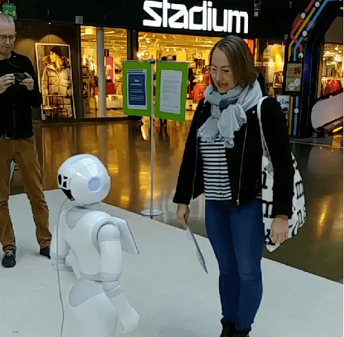 Figure 1 for MuMMER: Socially Intelligent Human-Robot Interaction in Public Spaces