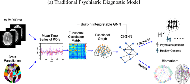 Figure 1 for CI-GNN: A Granger Causality-Inspired Graph Neural Network for Interpretable Brain Network-Based Psychiatric Diagnosis