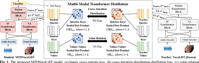 Figure 1 for Multimodal Transformer Distillation for Audio-Visual Synchronization