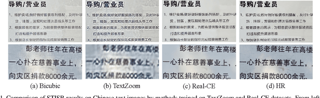 Figure 1 for A Benchmark for Chinese-English Scene Text Image Super-resolution