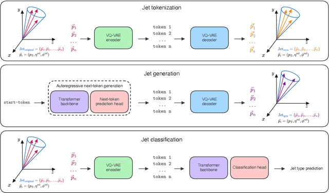 Figure 1 for OmniJet-$α$: The first cross-task foundation model for particle physics