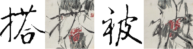 Figure 1 for PaCaNet: A Study on CycleGAN with Transfer Learning for Diversifying Fused Chinese Painting and Calligraphy