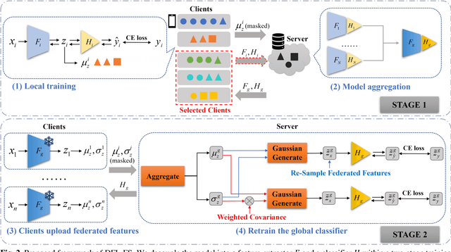 Figure 2 for Decoupled Federated Learning on Long-Tailed and Non-IID data with Feature Statistics