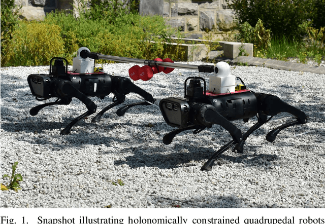 Figure 1 for Layered Control for Cooperative Locomotion of Two Quadrupedal Robots: Centralized and Distributed Approaches