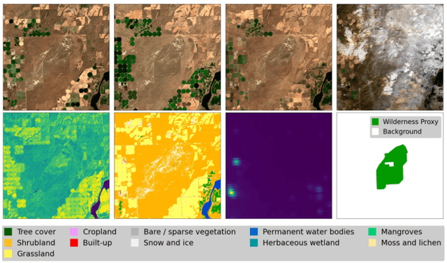 Figure 1 for MapInWild: A Remote Sensing Dataset to Address the Question What Makes Nature Wild
