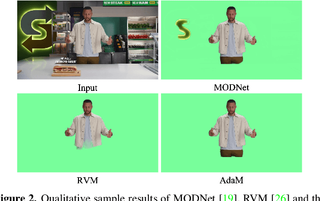 Figure 2 for Adaptive Human Matting for Dynamic Videos