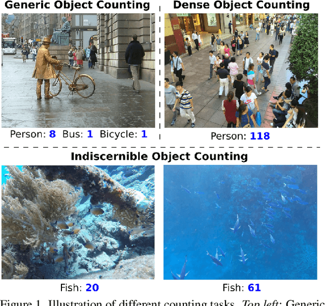 Figure 1 for Indiscernible Object Counting in Underwater Scenes
