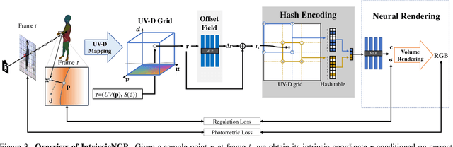 Figure 3 for IntrinsicNGP: Intrinsic Coordinate based Hash Encoding for Human NeRF