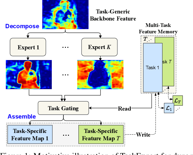 Figure 1 for TaskExpert: Dynamically Assembling Multi-Task Representations with Memorial Mixture-of-Experts