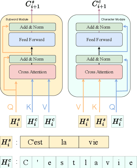 Figure 3 for Learning Mutually Informed Representations for Characters and Subwords