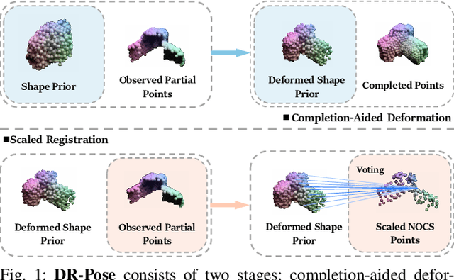 Figure 1 for DR-Pose: A Two-stage Deformation-and-Registration Pipeline for Category-level 6D Object Pose Estimation